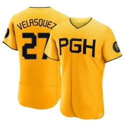 Vince Velasquez Pittsburgh Pirates Men's Authentic 2023 City Connect Jersey - Gold