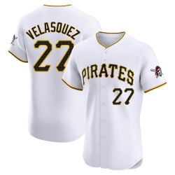 Vince Velasquez Pittsburgh Pirates Men's Elite Home Jersey - White