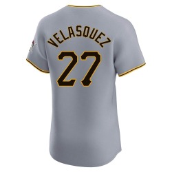 Vince Velasquez Pittsburgh Pirates Men's Elite Road Jersey - Gray