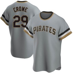 Wil Crowe Pittsburgh Pirates Youth Replica Road Cooperstown Collection Jersey - Gray