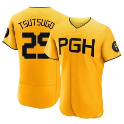 Yoshi Tsutsugo Pittsburgh Pirates Men's Authentic 2023 City Connect Jersey - Gold