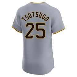 Yoshi Tsutsugo Pittsburgh Pirates Men's Elite Road Jersey - Gray